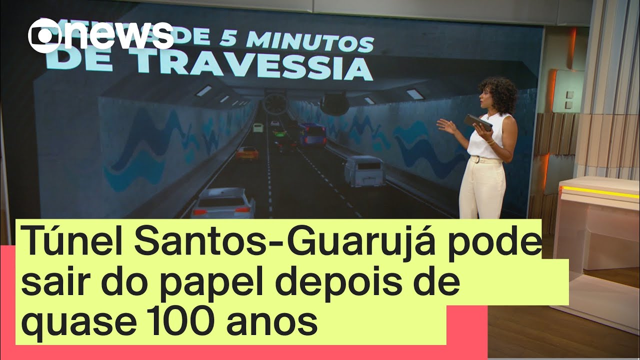 Túnel Santos-Guarujá pode sair do papel depois de 100 anos
