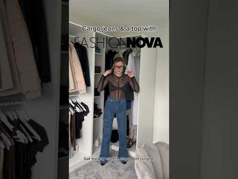 Cargo and jeans and a top with @FashionNova #ad