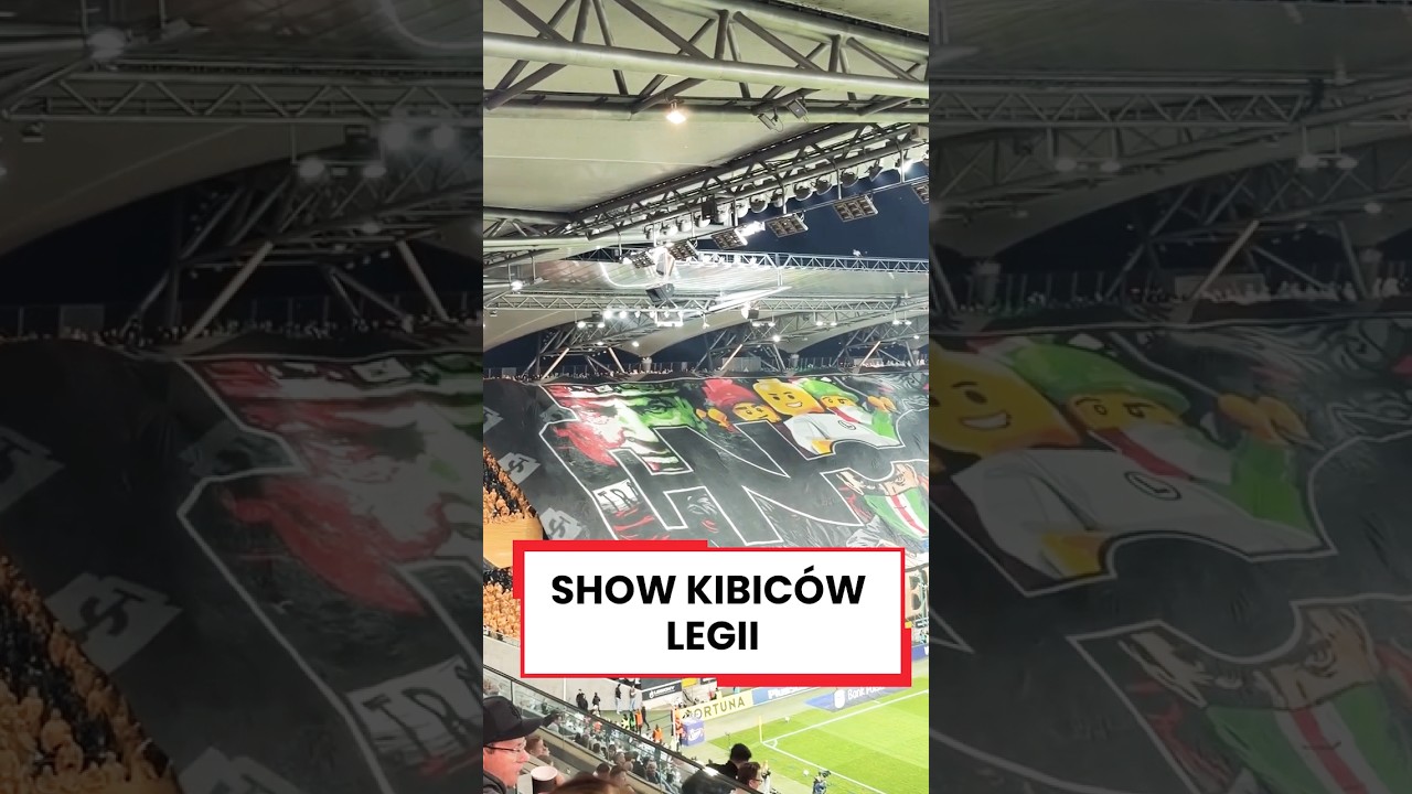 Legia - widzew | oprawa kibiców na żylecie #sports