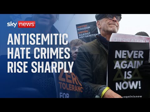 Israel-Hamas war: Antisemitic hate crimes have risen sharply in the UK since conflict began