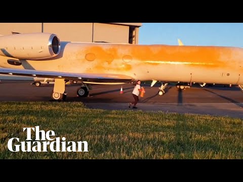 Planes spray-painted at UK airfield where Just Stop Oil says Taylor Swift jet landed