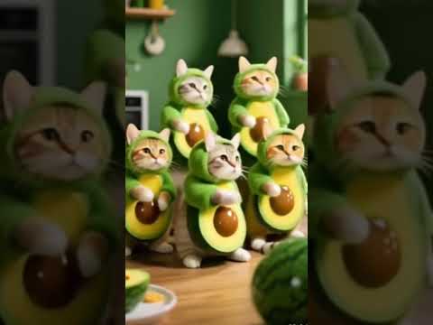 Kucing Lucu Memakai Kostum Alpukat Joget Garam Cina #kucing #joget #alpukat #cat #fypシ #fypシ゚viral