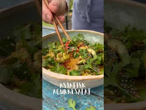 Asiatisk agurkesalat - hurtig opskrift på spicy agurkesalat