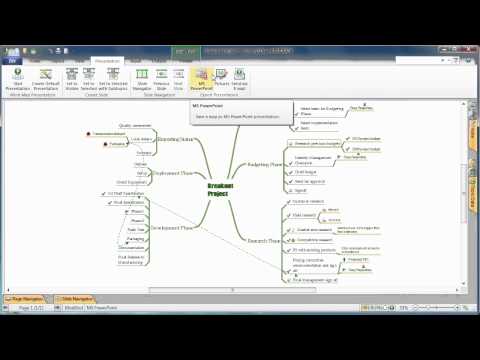 Mind Map Exporting <br>to MS PowerPoint