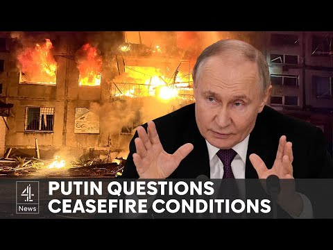 Putin supports idea of Ukraine ceasefire - but questions peace conditions