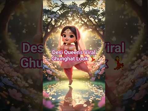 🔥 Lamba Lamba Ghunghat Mein | AI Dance Video | Viral Girl Animation  #viral  #shorts
