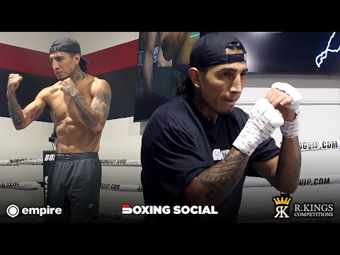 MARIO BARRIOS LOOKING SHREDDED AHEAD OF MANNY PACQUIAO WORKOUT