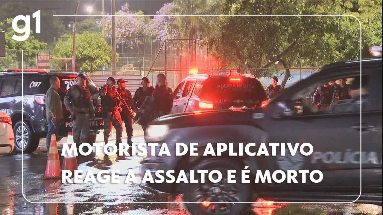 Motorista de app reage a assalto e é morto no DF