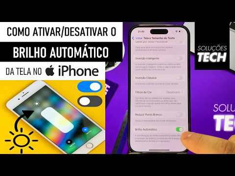 Como Ativar/Desativar o BRILHO AUTOMÁTICO da Tela no iPhone (ATUALIZADO)