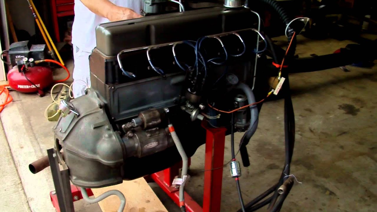 Chevy 235 1954 rebuilt - YouTube 1952 gmc pickup wiring diagram 