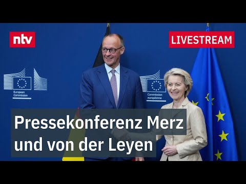 LIVE: Pressekonferenz Bundekanzler Friedrich Merz und Ursula von der Leyen