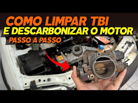 COMO LIMPAR TBI Corpo de Borboletas SENSOR MAP MAF e DESCARBONIZAR o MOTOR FIRE