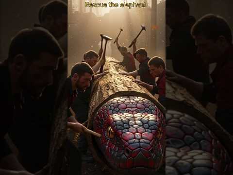 😱 Giant Snake vs Elephant Rescue in Jungle | Unbelievable Moment!”