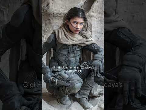 Gigi Hadid channeling Zendaya’s Dune era 👀 #gigihadid #zendaya