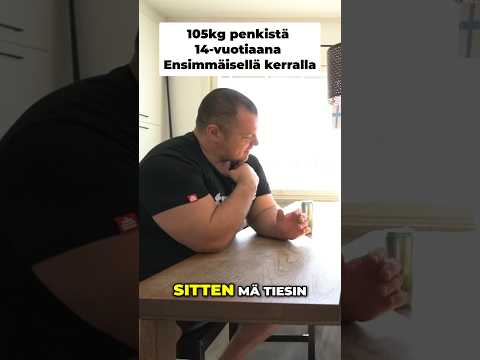 105kg penkistä ekalla kerralla #penkkipunnerrus #suomenvahvin #kuntosali