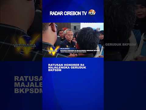 Ratusan Honorer R4 Majalengka Geruduk BKPSDM