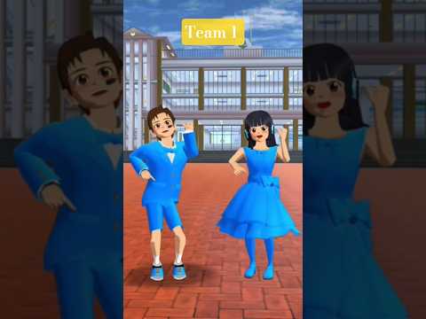 dance competition between two teams 🩰 #sakuraschoolsimulator #dancecompetition #dancevideo
