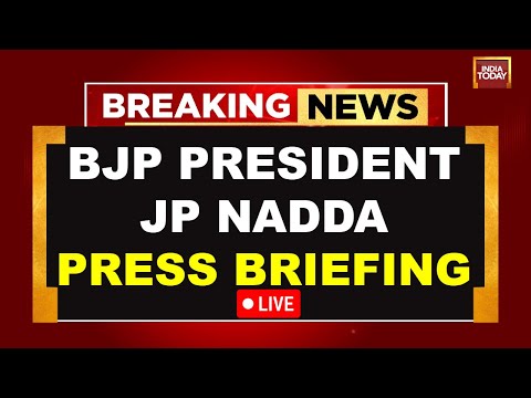 JP Nadda LIVE: Press Briefing By BJP National President JP Nadda At BJP HQ On 11 Years Of NDA Govt