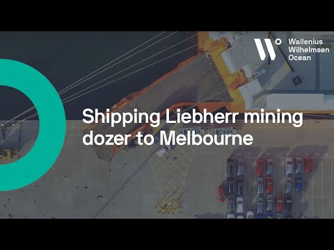 WW Ocean ship Liebherr mining dozer to Melbourne