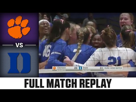 Clemson vs. Duke Full Match Replay | 2023 ACC Volleyball