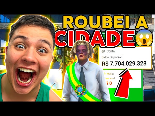 ROUBEl 7 BILHÕES da CIDADE 😱 GTA RP (Paulinho o LOKO)