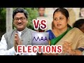 V6 :Rajendra Prasad Vs Jayasudha - Election heat in Telugu MAA