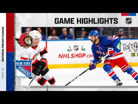 Senators @ Rangers 12/2 | NHL Highlights 2022