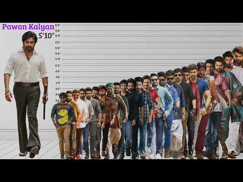 Tollywood actors' height comparison with Pawan Kalyan |Ustaad bhagat Singh Box Office Collection