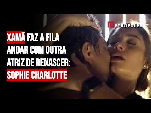 Xamã faz a fila andar com outra atriz de Renascer: Sophie Charlotte