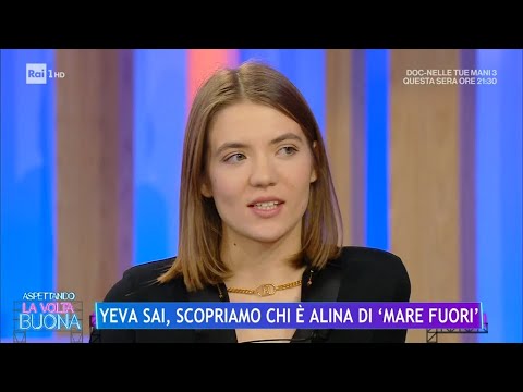 Yeva Sai, dalla guerra in Ucraina al set di "Mare Fuori" - La Volta Buona 22/02/2024