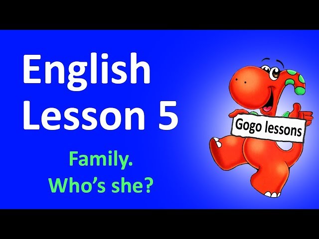 English Lesson 5 - Family Vocabulary, Family Song | LEARN ENGLISH WITH CARTOONS