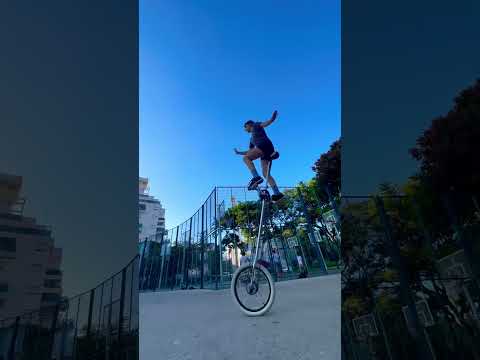 Im all the way up #circus #unicycle #youngartist #balance