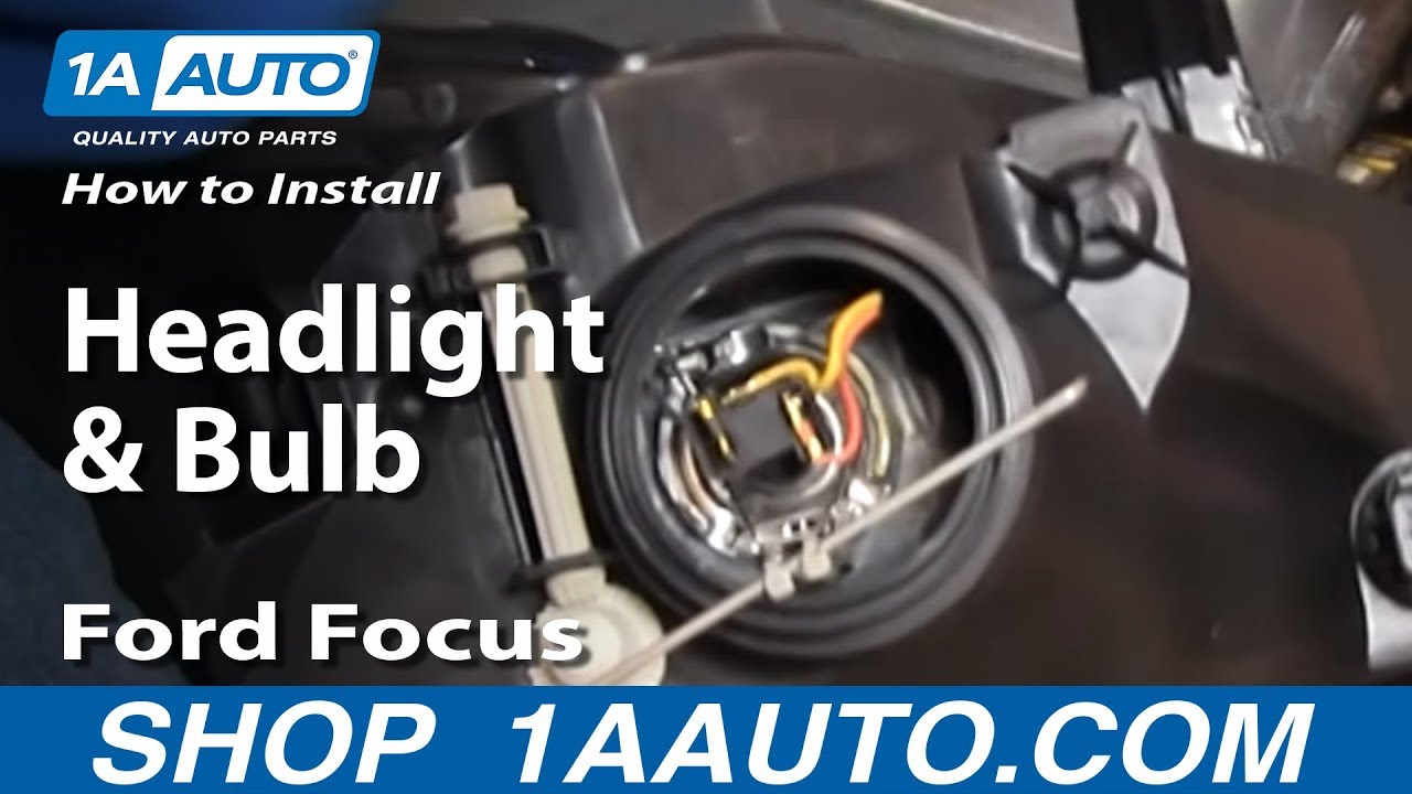 How to remove 2003 ford focus headlight bulb #5