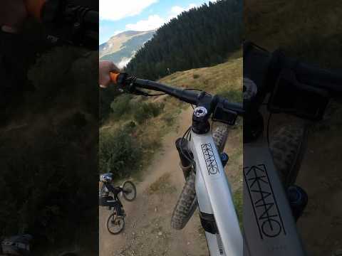 SO CLOSE TO PAIN! 🫣 #mtb #loamwolf #nearmiss