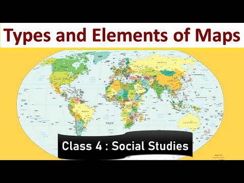 Types and Elements of Maps | Class 5 : Social Studies | CBSE/ NCERT | Full Chapter Notes | SST