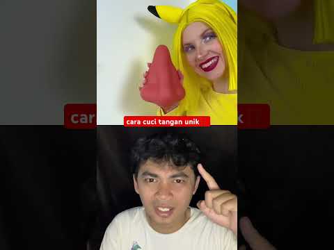 cara cuci tangan unik⁉️ #shorts