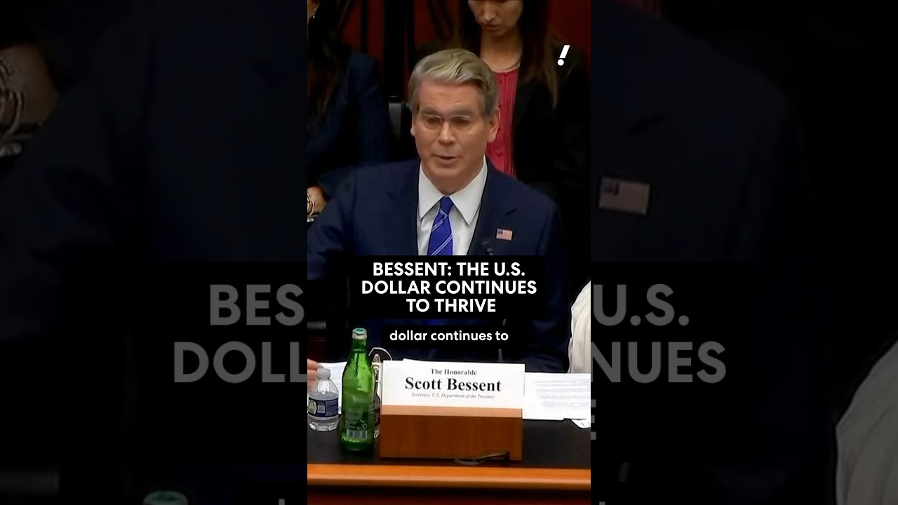 Bessent thinks the US dollar is thriving. 💵