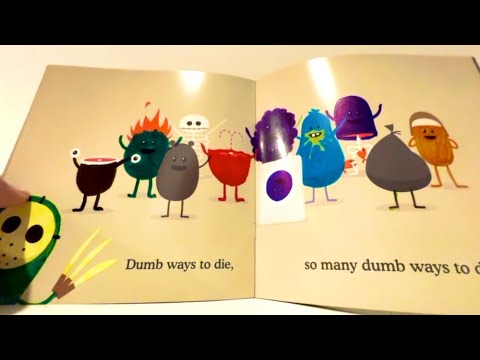 Dumb ways to die the medium Book but the charcters are different colors