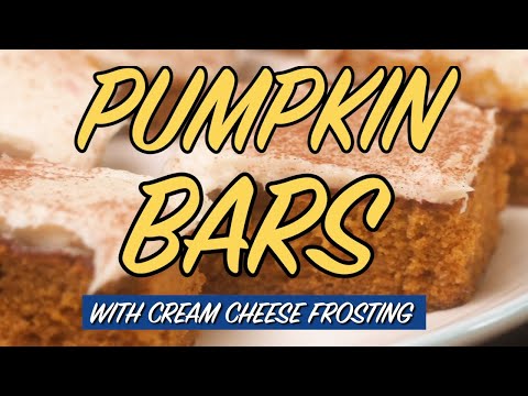 How to make Pumpkin Bars with Cream Cheese Frosting | Homemade Fall Recipe | Allrecipes.com