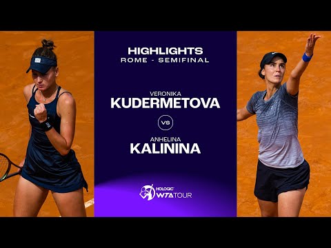 Veronika Kudermetova vs. Anhelina Kalinina | 2023 Rome Semifinal | WTA Match Highlights