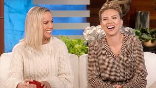 Thumbnail for the video "Scarlett Johansson and Brie Larson on First Kisses and Fan Tattoos" from TheEllenShow