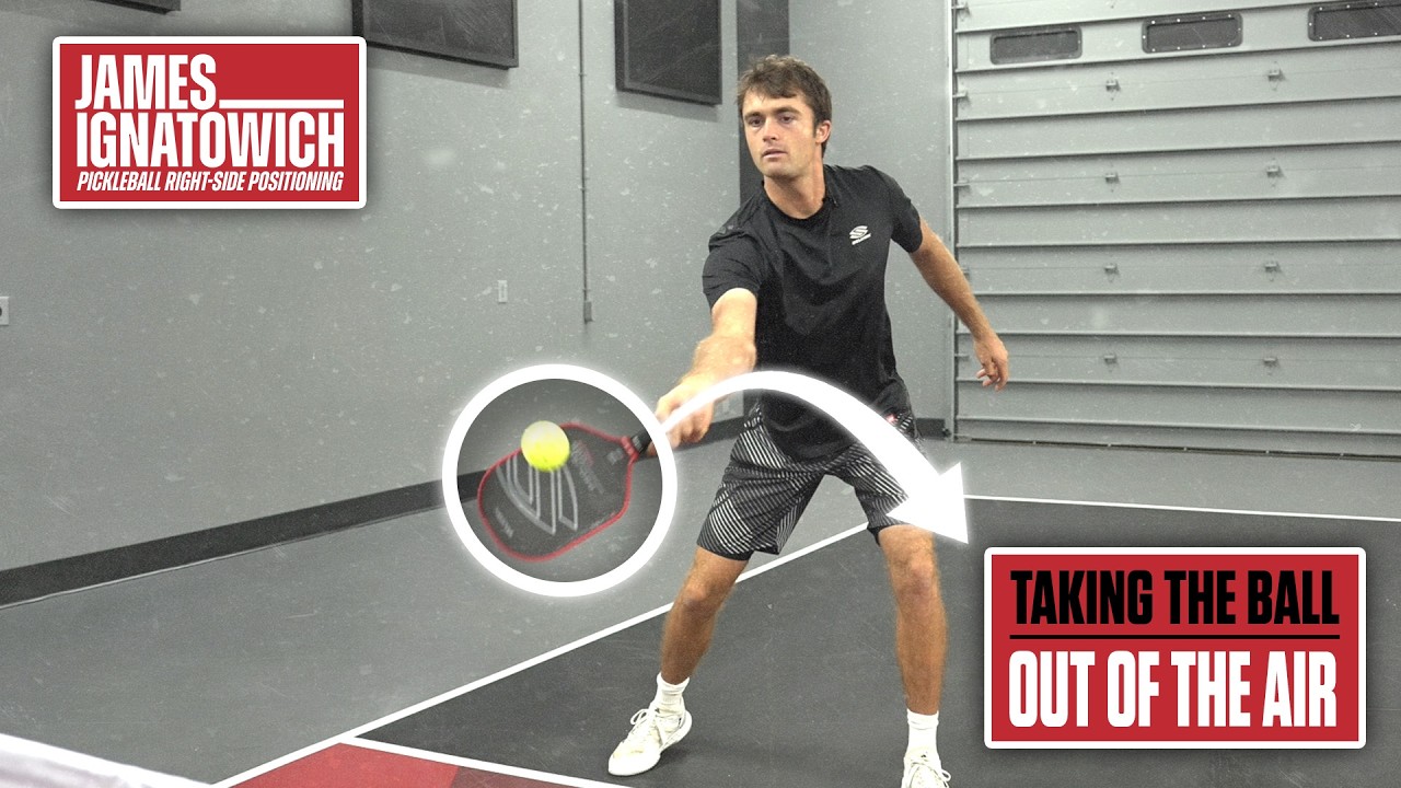 Topspin Dink to Take Time Away from Your Opponent: Pickleball Right-Side Positioning