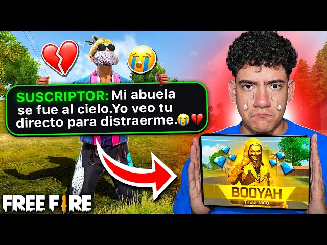 RECIBI UNA DONACION TRISTE de UN SEGUIDOR y LO HICE FELIZ en FREE FIRE !! - TheDonato
