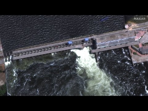 Ukraine accuses Russia of 'war crime' after major dam destroyed risking deadly flooding | ITV News