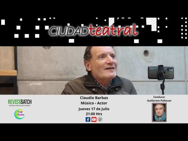Ciudad Teatral - Claudio Barbas - 17 de Julio 2025

Conversamos con Claudio Barbas - Músico y Actor

Conduce: Guillermo Pallacan
.
.
.
.
.
.
.
.
.
.
#tvrnuble #satch #teatro #buenosaires #buenosairesargentina #buenosairescity 
#buenosairescityires #carlospallacan  #teatrooffbuenosaires #teatrooffoffbuenosaires 
#teatroindependienteargentino #teatroindependientedebuenosaires #tearosanmartinbuenosaires #buenosaires #teatro #tvrnuble