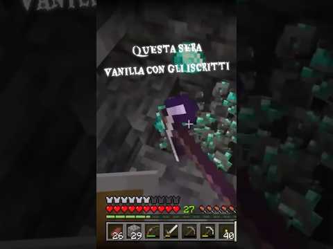 MINECRAFT - VANILLA CON GLI ISCRITTI 🔥 #minecraft #live #ps4 #gaming