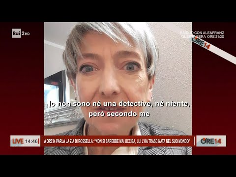 A Ore 14 parla la zia di Rossella Schirolo: "Non si sarebbe mai uccisa" - Ore 14 del 11/12/2023