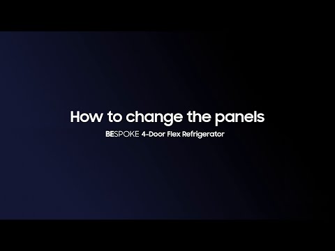 Bespoke 4DR Flex Refrigerator: How to change the panels l Samsung