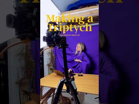 Making a triptych #artstudio