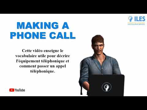 Comment parler au téléphone en anglais - How to make and answer a phone call in english and french